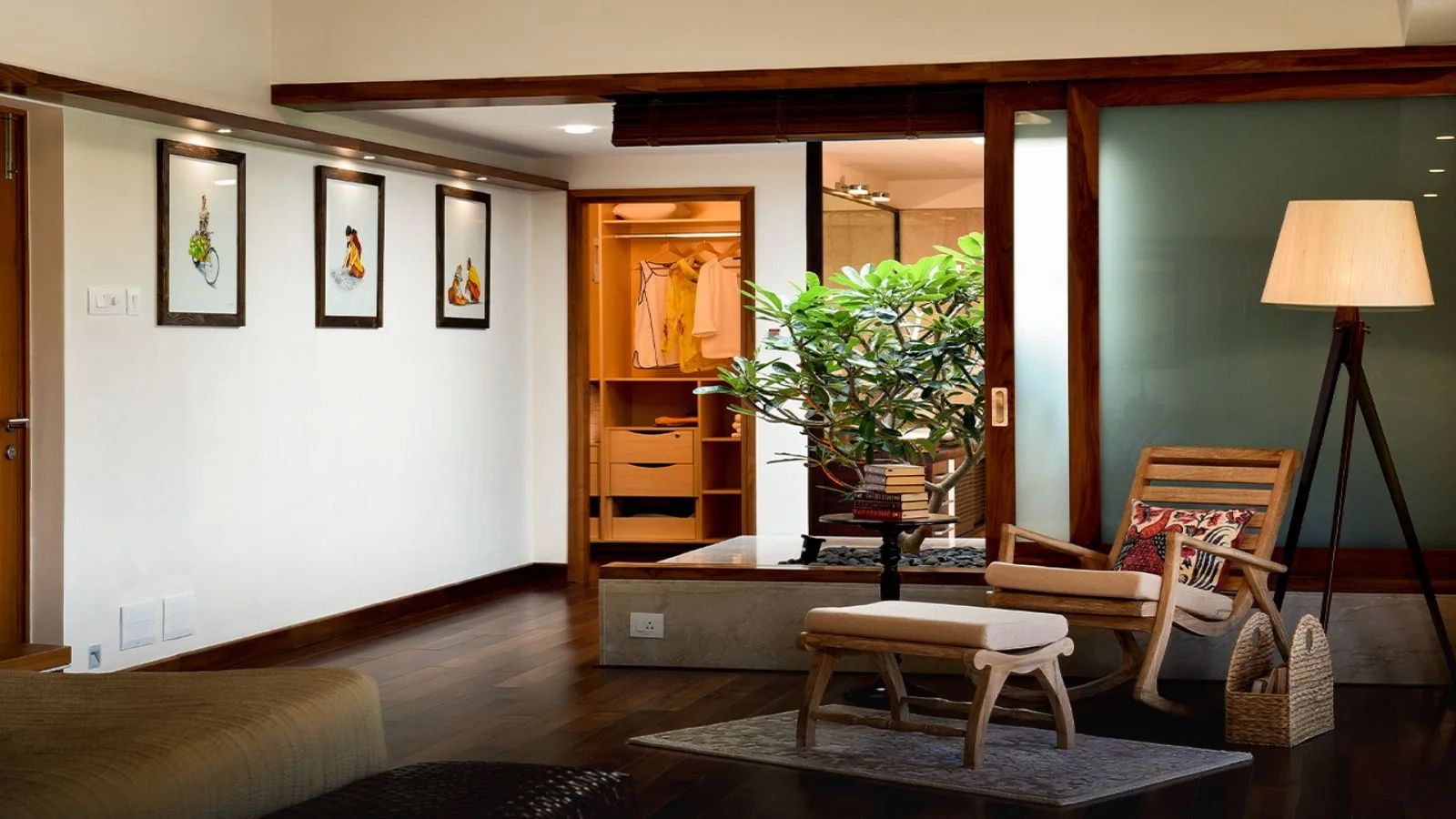 Total Environment In That Quiet Earth Apartments & villa in Off Hennur Road Bangalore Ample storage space in the walk in closet